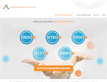 Tablet Screenshot of kostenlose-rufnummer.de
